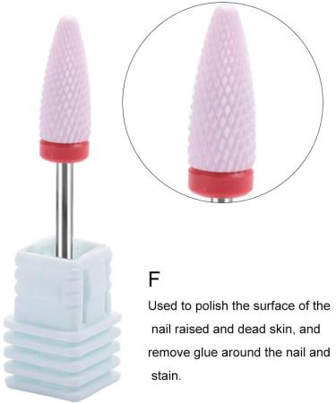 Professional Ceramic Nail Drill Bit for Manicure - Ideal for Grinding, Polishing, Peeling, and Carving - Nail Art Tool (02#) - Buy Online on GoSupps.com