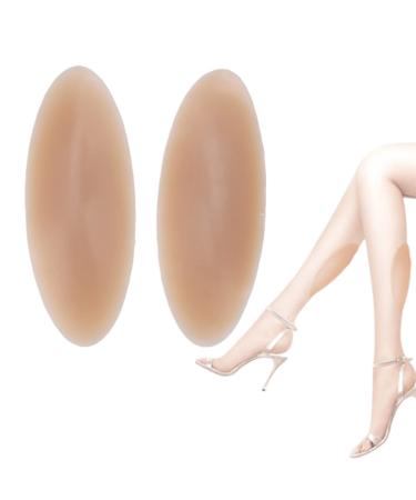 1 Pair Silicone Self Adhesive Calf Pads Soft Breathable Women Leg Corrector Adhesive Pads (Skin Color)