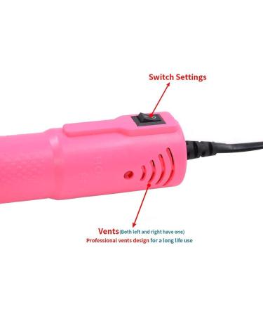 Mofa Embossing Mini Heat Gun with Stand | 150W Electric Heating Nozzle for DIY Embossing and Paint Drying | Multi-Purpose Hot Air Gun (Pink White) - Buy Online on GoSupps.com