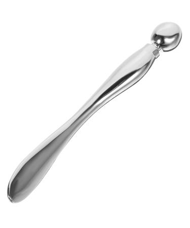1pc Makeup Spatula Tool Face Roller Eye Cream Applicator Metal Makeup Spatula Mini Makeup Spoon Facial Cosmetic Spoon Diy Cosmetic Tool Manual Eye Cream Rod Skin Care Products Eyes