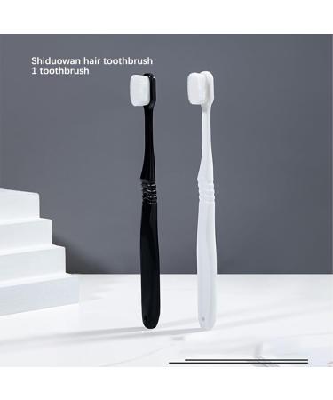 lmoikesz Hairy Toothbrush - Premium Oral Care Tool | Travel-Friendly Bath Accessories for Adults | White - Buy Online on GoSupps.com
