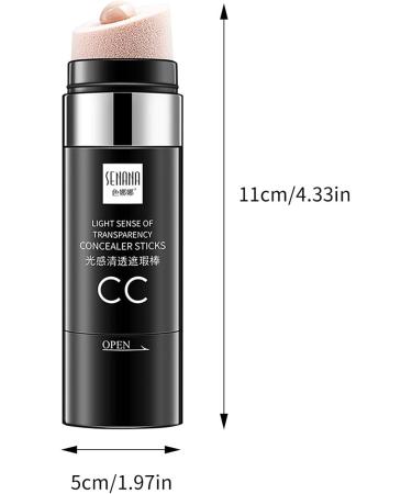 Mushroom CC Cream with Removable Sponge Head | Moisturizing BB Cream Stick (#01 White) - Buy Online on GoSupps.com