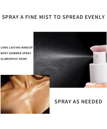 Buy Bright Green Body Glitter Spray | Moisturizing Liquid Highlighter for Face Hair & Body | Quick-Drying & Non-Sticky Makeup - Buy Online on GoSupps.com