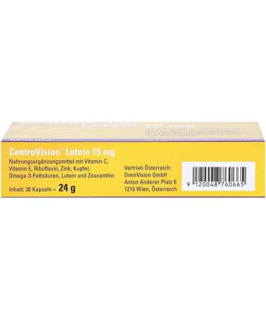Buy Centrovision Lutein 15 mg Capsules - Enhance Vision & Eye Health | Fast International Shipping - Buy Online on GoSupps.com