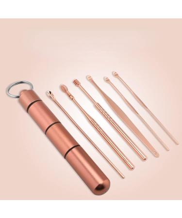 6Pcs Set Stainless Steel Spiral Ear Wax Pickers - Earpick Remover Curette Cleaner Ear Spoon - Buy Online on GoSupps.com