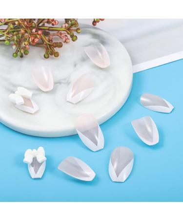 Sethexy French Long False Fingernails - 24 White Ballerina Acrylic Press-On Nails for Women & Girls - Buy Online on GoSupps.com