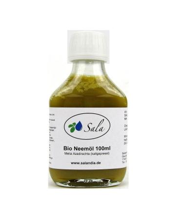 SALA Sala Neem Oil Organic Cold Pressed 100ml NH Glass Bottle