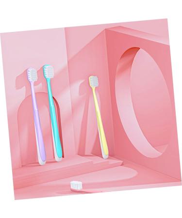 Sewoart 4-Piece Soft Cotton Toothbrush Set - Extra Soft Adult Toothbrushes with Quadratic Hole PP Handle - Ideal for Gentle Oral Care - Buy Online on GoSupps.com