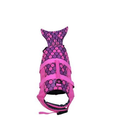 Omem life jacket for dogs life jackets for puppy pools ideal for swimming surfing boating and keeping your puppy safely in the water XL Rose