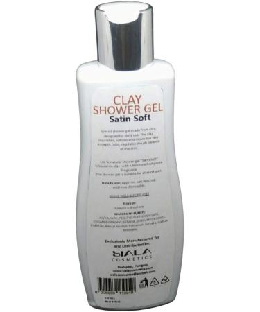 Clay Moisturising Shower Gel Satin Soft / Hydrate Nourish Body Wash/PH Balance / 100% ingredient Natural No Animals Testing Cruelty Free - Buy Online on GoSupps.com