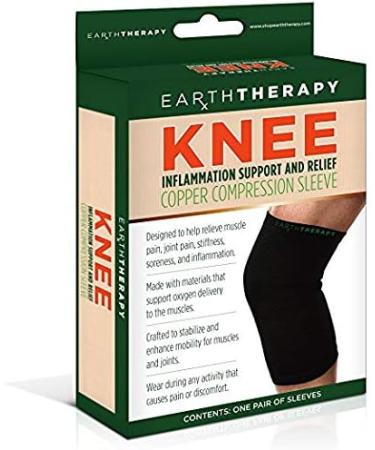 Copper Knee Compression Sleeve | Medium Size | Unisex | Anti-Inflammatory Support for Athletes | Pain Relief & Natural Healing - Buy Online on GoSupps.com