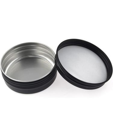 ZHIYE 12 Pcs Aluminium Screw Pots 60ml Empty Black Cosmetics Container Tin Balm Make Up Jar - Buy Online on GoSupps.com
