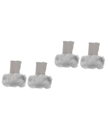 Amosfun 2 pairs of boots made of fur knitted boot cuff boot cuff-topper warm boot attachment leg warmer socks carrie-costume cable shoe shoes Miss fashion acrylic