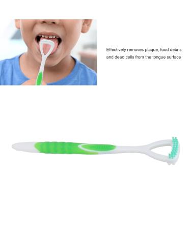 Buy Tongue Scraper Cleaner - Flexible & Safe Oral Hygiene Tool with Long Handle | Travel Case Included (Green) - Buy Online on GoSupps.com