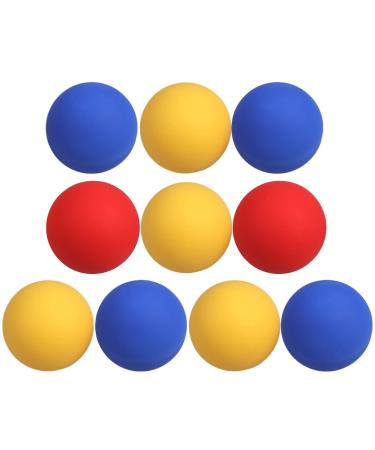 Healeved 10st Professional lacrosse balls silicone-lacro-balls Lacrosse balls massage sports hockey rackets 6.2cm in color 10 pieces