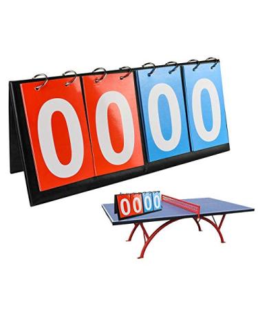 APORO Portable Table Top Scoreboard Flipper, Multi Sports Score Flip Scoreboard Connected