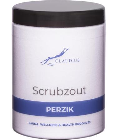 Claudius Scrub salt Peach in handy jar 1250 grams