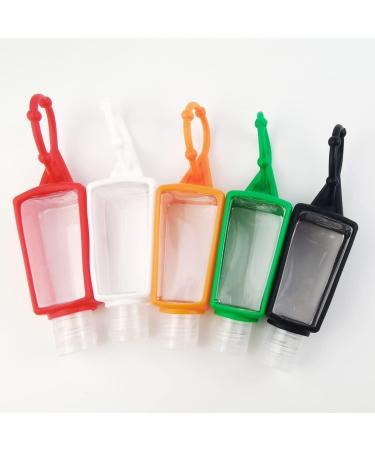 20PCS GXXMEI 30ml/1oz Travel Bottles Keychain Squeeze Clear Containers - 10 Bottles with Silicone Sleeve and 10 Funnels - Buy Online on GoSupps.com
