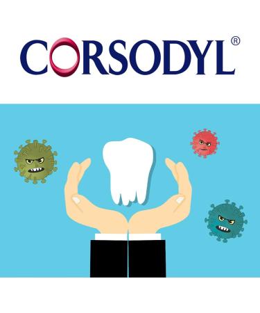 Corsodyl Mint Flavour Mouthwash - Stops and Prevents Bleeding Gums - 600ml - Buy Online on GoSupps.com