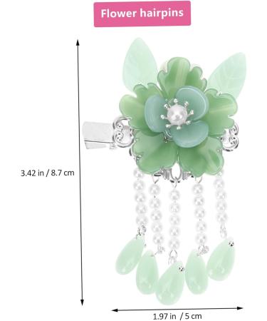 FRCOLOR Hanfu Hair Clip Pairs Antique pair clip flower pearl hairpins bedazzler Alligator Clamps jewelry chinese clips classical Miss Glass Chinese Hairpin - Buy Online on GoSupps.com