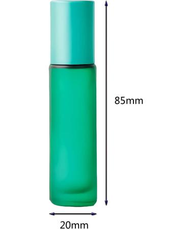 Buy Tianzd 6-Pack 10ml Matt Green Glass Roller Bottles - Essential Oil Rollers with Funnel Aluminum Cap - International Shipping Available - Buy Online on GoSupps.com
