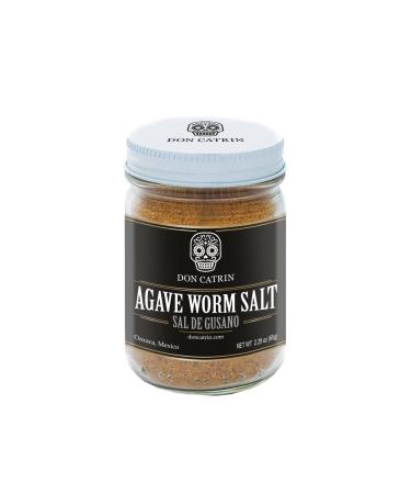 Sal de Gusano Agave Worm Salt 65 gram jar 2.29 oz - Premium Gourmet Salt - Great for Tequila and Mezcal Don Catrin