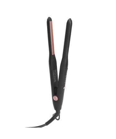 Short Hair Straightener Curling Iron 4 Gears Temperature Control Electric Hair for Men Compact Size Ceramic Heating with ABS Material Hair Straightener Men (US US Plug