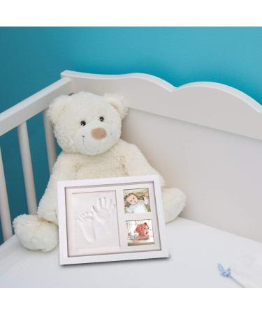 Baby Handprint & Footprint Frame - Amayga Wooden Plaster Print Set | Perfect Newborn Memory Gifts - Buy Online on GoSupps.com