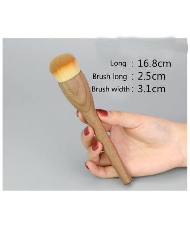 Buy Advanced Fashional Kabuki Foundation Brush | Soft Fiber Walnut Handle | Perfect for Flawless Makeup | International Shipping Available - Buy Online on GoSupps.com