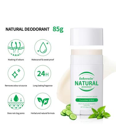Whole Body Natural Deodorant for Men & Women - Long Lasting Baking Soda Free Skin Safe Cream Stick - Lavender & Rose - Buy Online on GoSupps.com