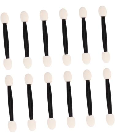 WOONEKY 24pcs Eyeliner Sponge Brush Smudge Eye Brush Dual Ended Eyeshadow Brush 7cm Black - Buy Online on GoSupps.com