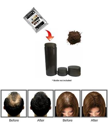 100% Natural Keratin Hair Fibre Refill for Hair Loss - Alopecia & Chemotherapy (25g) Light Brown - Pack of 1 - Buy Online on GoSupps.com