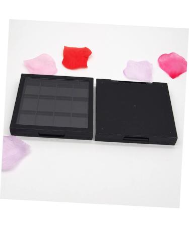 DOITOOL 2pcs Empty Eye Shadow Box Black Eyeshadow Makeup Pallete Empty Makeup Case Travel Filling Platen 9.9x2.2cm As Shown - Buy Online on GoSupps.com