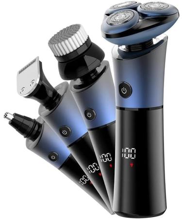 Buy Cordless IPX6 Electric Razor for Men - Wet & Dry Waterproof Shaver for Beard & Bald Head | Rechargeable 4in1 - Buy Online on GoSupps.com