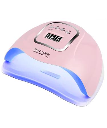 KFE Hardware UV Gel Nail Lamp,150W UV Nail Dryer LED Light for Gel Polish-4 Timers Professional Nail Art Accessories, Curing Gel Toe Nails, White (Pink) - Buy Online on GoSupps.com