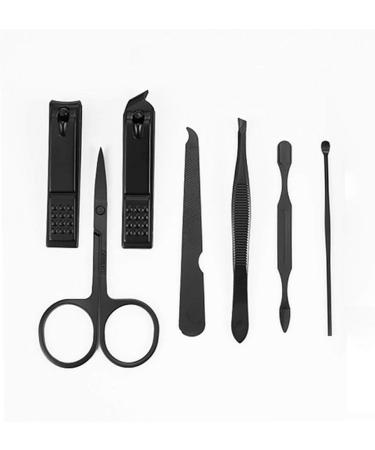 PSGS 7pcs Stainless Steel Manicure Nail Clippers Cutter Pedicure PU Lining Travel Hygiene Kit (Color : Red) - Buy Online on GoSupps.com