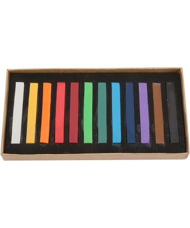 Yctze Vibrant Fluorescent Crayons Disposable Hair Dye Rods Temporary Hair Coloring Chalk Set Ideal for School Supplies and Artistic Creations (12 Colors) - Buy Online on GoSupps.com