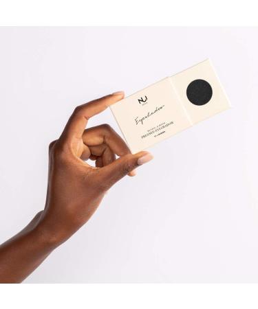 Natural Vegan Pressed Eyeshadow 15 Kahuna - Nui Cosmetics Gluten-Free Makeup with Black & Silver Glitter Finish - Buy Online on GoSupps.com