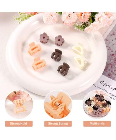 40PCS Mini Hair Claw Clips - Cute Flower Hair Clips for Thin Thick Hair - Matte Octopus Hair Jaw Clamps - Nonslip Hair Accessories for Women, Girls, Kids - Color-1 - Buy Online on GoSupps.com