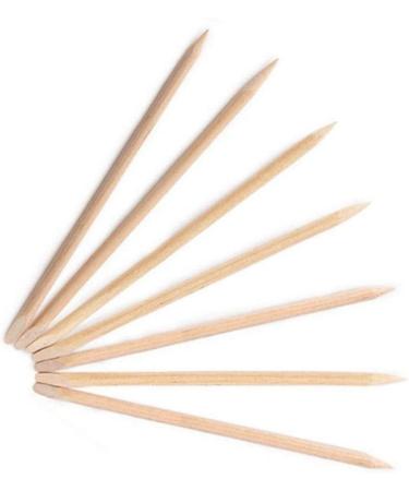 100pcs/set Wooden Sticks Double-end Wood Cuticle Pusher Nail Art Manicure Pedicure Tools Cuticle Pusher Remover Pedicure Manicure Tool - Buy Online on GoSupps.com