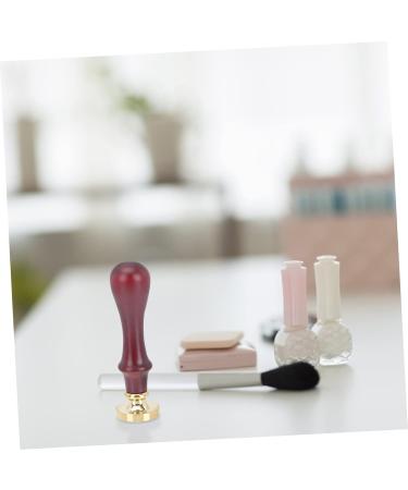 AUTSUPPL 1pc Dispensing Plate Tool Espresso Hand Tamper Eyeshadow Tamper Tool Copper Copper Head Brown - Buy Online on GoSupps.com