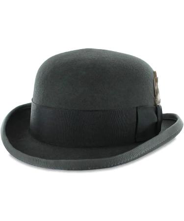 Belfry Bowler Derby 100% Pure Wool Theater Quality Hat - Large Black - Buy Online on GoSupps.com