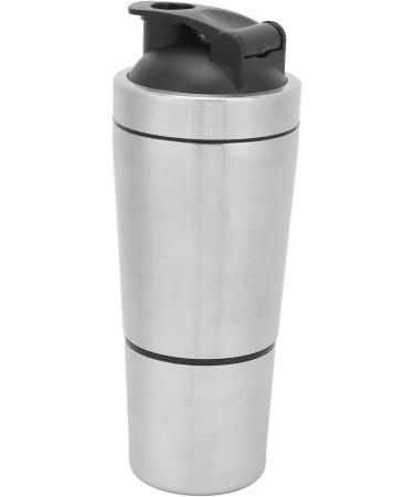 Bouteille Shaker Prot ines en Acier Inoxydable avec chelle Conception Portable Et Double Section pour Les Amateurs De Gymnastique Et Les Adolescents - Buy Online on GoSupps.com