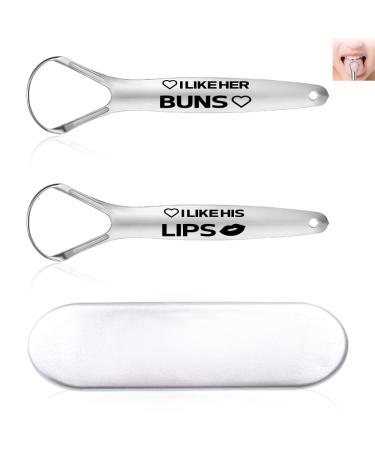 Best Anniversary Wedding Gifts for Couple Fiancee Fiance Engagement Bridal Shower Gifts for Bride and Groom Birthday Christmas Gifts for Women Men Boyfriend Girlfriend Tongue Scraper Cleaner 1 Set cleaner 4