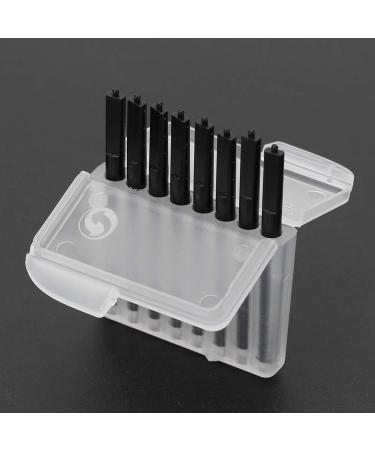 Wax Guards 8Pcs Disposable Earwax Guards Filters Hearing Assistance Black