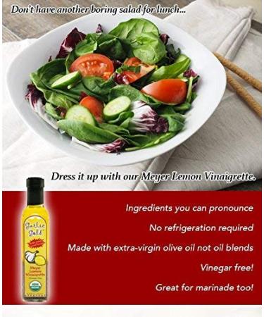 Garlic Gold Meyer Lemon & Olive Oil Vinaigrette Salad Dressing - Organic, Soy, Canola, Sugar Free, Keto & Paleo Friendly 8.44 oz - Buy Online on GoSupps.com