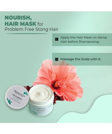 Nourish Hair Mask with Argan Oil & Shea Butter | Split Ends Repair for Men & Women - 100g | Cruelty-Free - Buy Online on GoSupps.com