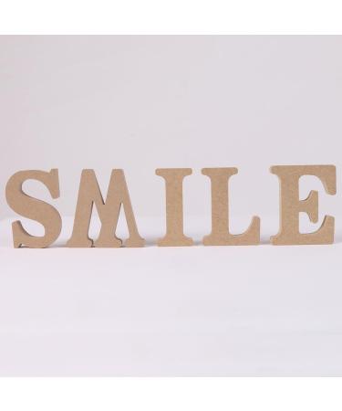 Freeas Decorative Wood Letters - Alphabet Wall Decor for Kids Baby Names Weddings & Parties - 26 Hanging Wooden Letters (A) for Girls' Bedrooms - Buy Online on GoSupps.com