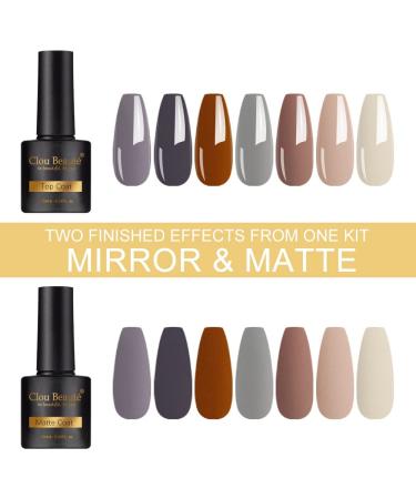 Clou Beaute 27PC Gel Nail Polish Set - Dream Aurora Collection with Lamp - Cat Eye, Matte, Soak Off - UV/LED Art Varnish - Gift Box Starter Kit - Buy Online on GoSupps.com