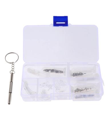Sharplace Eyeglass Repair Kit Glasses Screw Nuts Nose Ear Pads